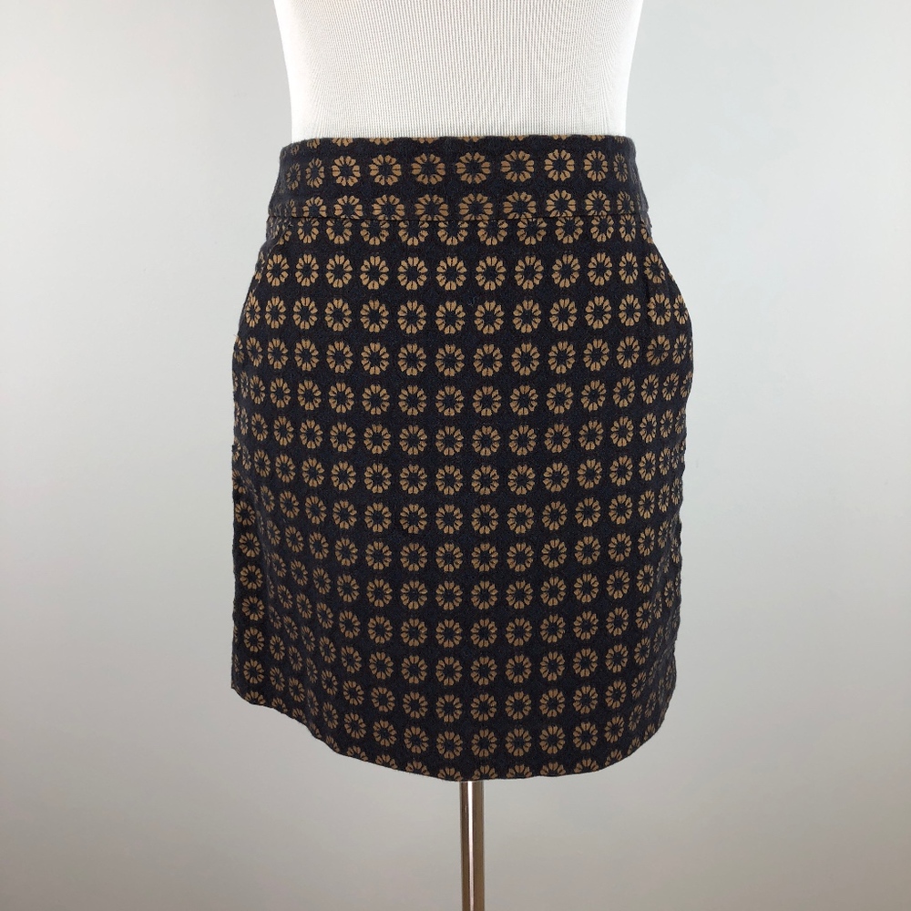 Ann Taylor LOFT Petites Pencil Mini Floral Skirt